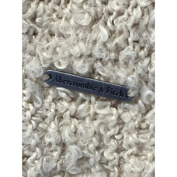 Abercrombie & Fitch Womens Small Cream Cowl Neck Sweater Cozy - Picture 4 of 9